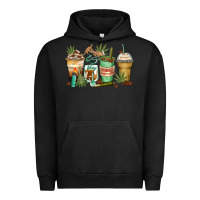 Pigment Black highly caffeinated coffee cups Urban Hoodie - Zillion Design Studio