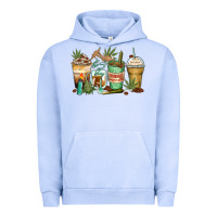 Pigment Grape Ice highly caffeinated coffee cups Urban Hoodie - Zillion Design Studio