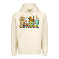 Tofu school bus coffee cups Premium Hoodie - Zillion Design Studio