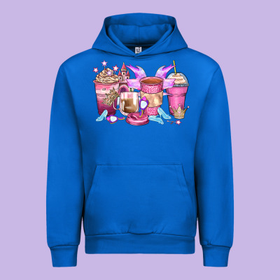 Princess Coffee Cups Urban Hoodie Designed By Zillion Design Studio