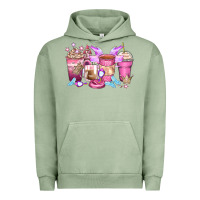 Pigment Oil Green princess coffee cups Urban Hoodie - Zillion Design Studio