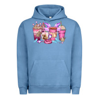 Pigment Pebble Blue princess coffee cups Urban Hoodie - Zillion Design Studio