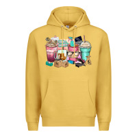 Antique Gold small business coffee cups Premium Hoodie - Zillion Design Studio