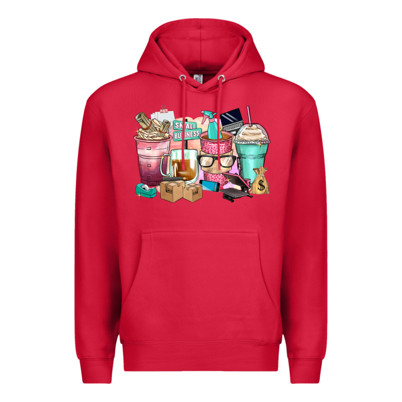 Small Business Coffee Cups Premium Hoodie by Zillion Design Studio | Teevron
