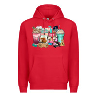 Red small business coffee cups Premium Hoodie - Zillion Design Studio