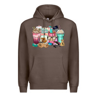 Coffee small business coffee cups Premium Hoodie - Zillion Design Studio