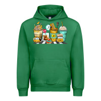 Emerald school bus coffee cups Urban Hoodie - Zillion Design Studio
