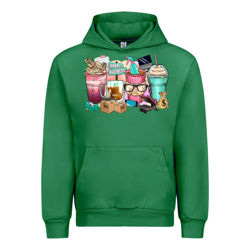 Small Business Coffee Cups Urban Hoodie by Zillion Design Studio | Teevron