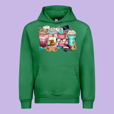 Small Business Coffee Cups Urban Hoodie Designed By Zillion Design Studio