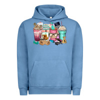 Pigment Pebble Blue small business coffee cups Urban Hoodie - Zillion Design Studio