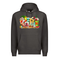Smoke summer vibes coffee cups Premium Hoodie - Zillion Design Studio