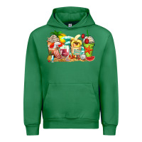 Emerald summer vibes coffee cups Urban Hoodie - Zillion Design Studio