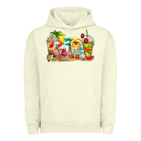 Pigment Pistachio summer vibes coffee cups Urban Hoodie - Zillion Design Studio