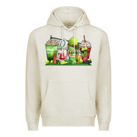 Oatmeal Heather tennis coffee cups Premium Hoodie - Zillion Design Studio