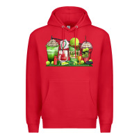 Red tennis coffee cups Premium Hoodie - Zillion Design Studio