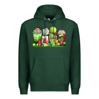 Sports Green tennis coffee cups Premium Hoodie - Zillion Design Studio