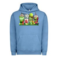 Pigment Pebble Blue tennis coffee cups Urban Hoodie - Zillion Design Studio
