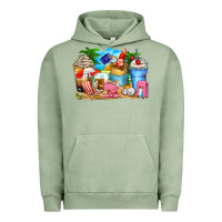 Pigment Oil Green travel coffee cups Urban Hoodie - Zillion Design Studio