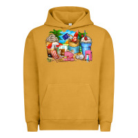 Pigment Peanut Butter travel coffee cups Urban Hoodie - Zillion Design Studio