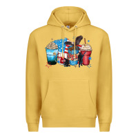 Antique Gold usa coffee cups Premium Hoodie - Zillion Design Studio