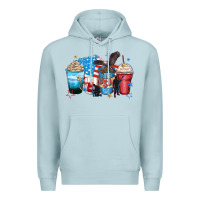 Blue Mist usa coffee cups Premium Hoodie - Zillion Design Studio