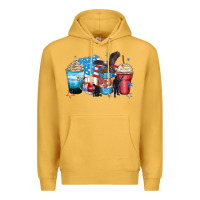 Mustard usa coffee cups Premium Hoodie - Zillion Design Studio