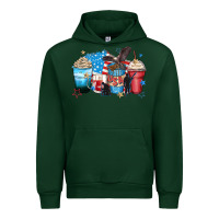 Foreset Green usa coffee cups Urban Hoodie - Zillion Design Studio