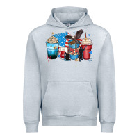 Heather Grey usa coffee cups Urban Hoodie - Zillion Design Studio