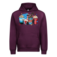 Mauve Wine usa coffee cups Urban Hoodie - Zillion Design Studio