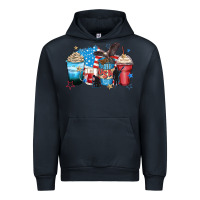 Navy usa coffee cups Urban Hoodie - Zillion Design Studio