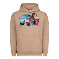 Pigment Burro usa coffee cups Urban Hoodie - Zillion Design Studio