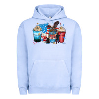 Pigment Grape Ice usa coffee cups Urban Hoodie - Zillion Design Studio