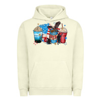 Pigment Pistachio usa coffee cups Urban Hoodie - Zillion Design Studio
