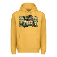 Mustard veteran coffee cups Premium Hoodie - Zillion Design Studio