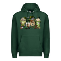 Sports Green veteran coffee cups Premium Hoodie - Zillion Design Studio