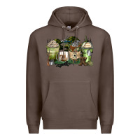 Coffee veteran coffee cups Premium Hoodie - Zillion Design Studio