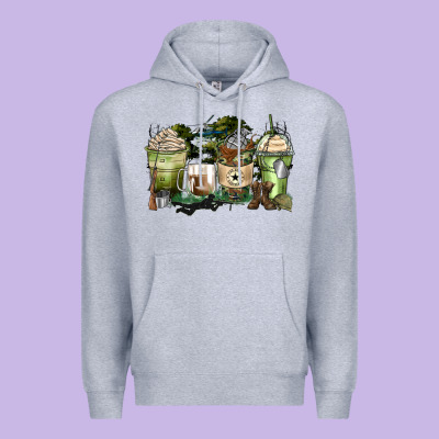 Veteran Coffee Cups Premium Hoodie Designed By Zillion Design Studio