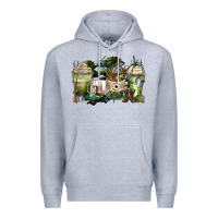 Heather Grey veteran coffee cups Premium Hoodie - Zillion Design Studio