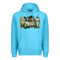 Ocean Blue veteran coffee cups Premium Hoodie - Zillion Design Studio