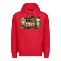 Red veteran coffee cups Premium Hoodie - Zillion Design Studio