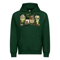 Forest Green veteran coffee cups Urban Hoodie - Zillion Design Studio