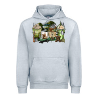 Heather Grey veteran coffee cups Urban Hoodie - Zillion Design Studio