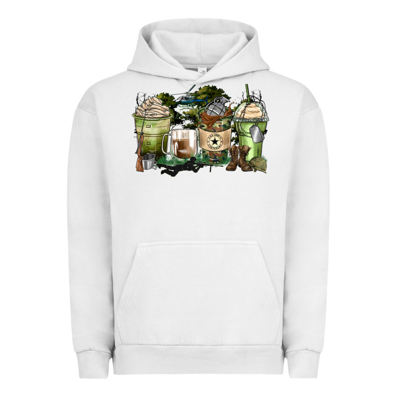 Veteran Coffee Cups Urban Hoodie by Zillion Design Studio | Teevron