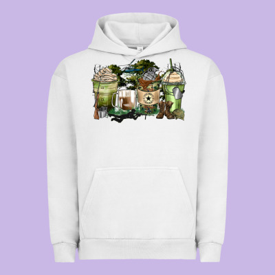 Veteran Coffee Cups Urban Hoodie Designed By Zillion Design Studio