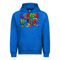 Cobalt ausome autism nurse Urban Hoodie - Zillion Design Studio