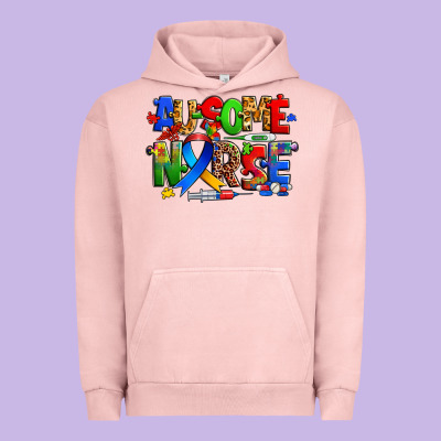 Ausome Autism Nurse Urban Hoodie Designed By Zillion Design Studio