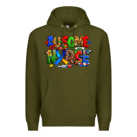 Army Green ausome autism nurse Premium Hoodie - Zillion Design Studio