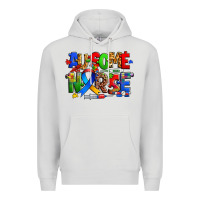 Dove Grey ausome autism nurse Premium Hoodie - Zillion Design Studio