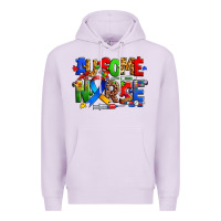 Lilac ausome autism nurse Premium Hoodie - Zillion Design Studio
