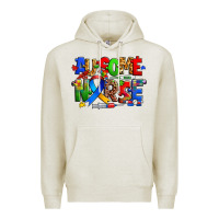 Oatmeal Heather ausome autism nurse Premium Hoodie - Zillion Design Studio